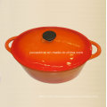 Oval Enamel Cast Iron Casserole Manufacturer From China Size 30X25cm